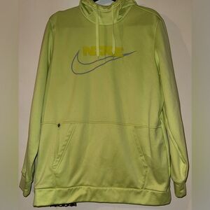 Nike Men's Neon‎ Green Pullover Hoodie Size Large